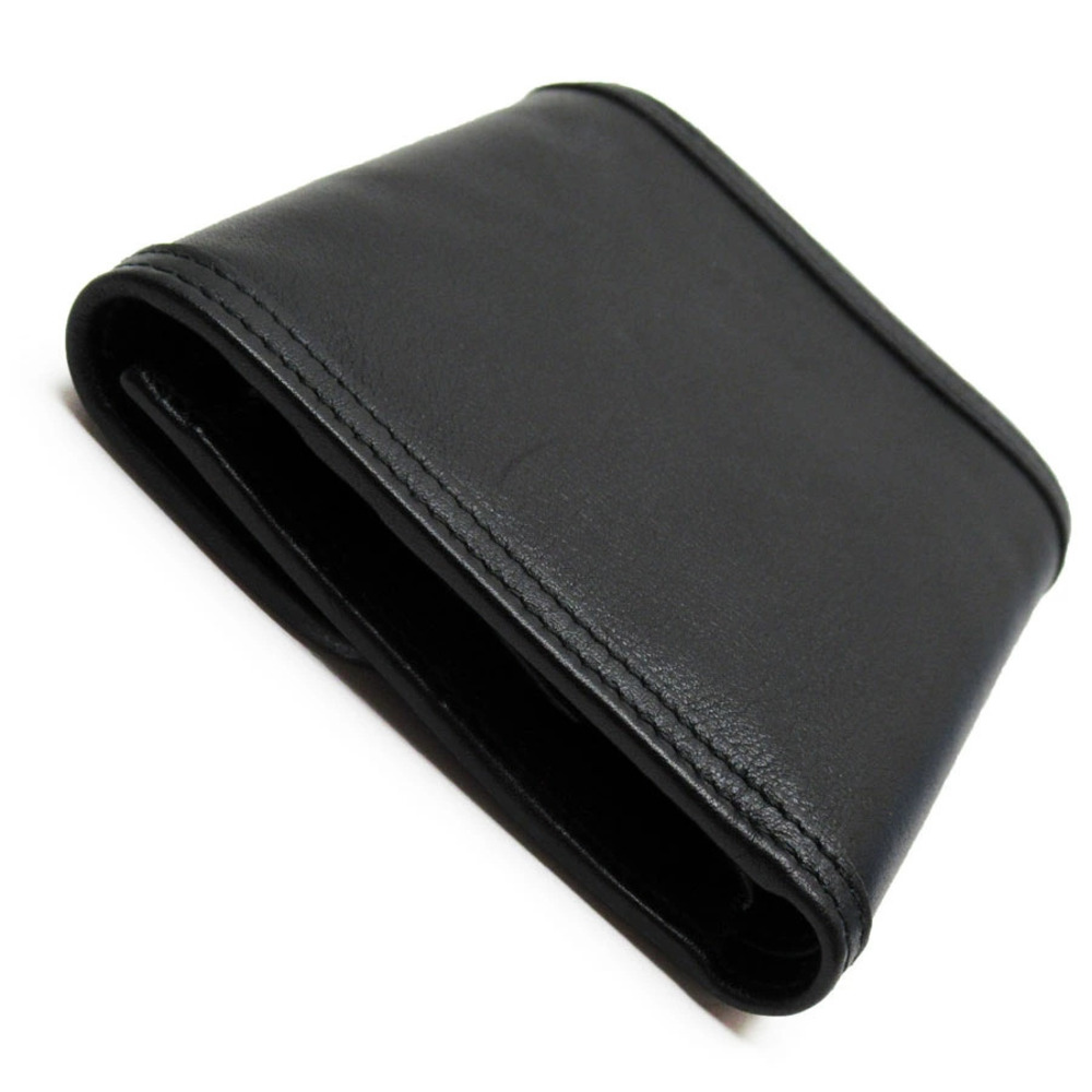 Salvatore Ferragamo Wallet Black Leather fold Gancini Tri